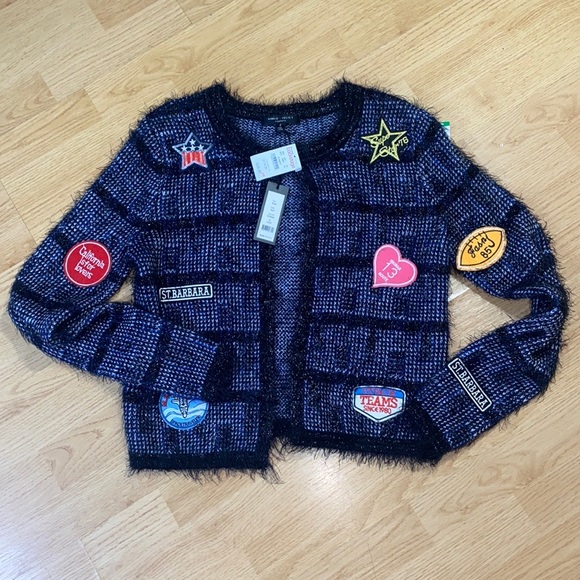 Romeo & Juliet Couture Patch Cardigan NWT Small - Picture 6 of 8